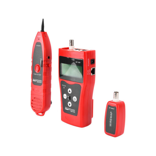 NF‑308 Network Cable Tester With LCD Screen Telephone Audio BNC Coaxial Line ✲ - Photo 1/12