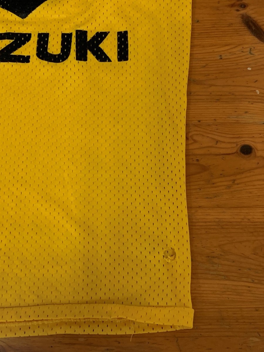Vintage 80's SUZUKI Motocross Team Racing Mesh MX Jersey Small