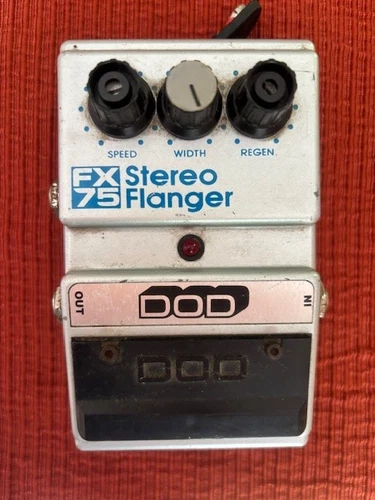 Vintage DOD FX75 Stereo Flanger Guitar Effect Pedal USA  FOR PARTS OR Repair