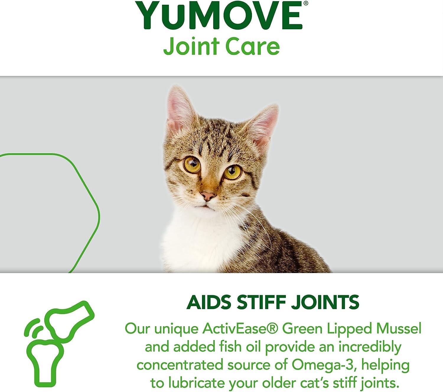 YuMOVE Senior Cat Joint Supplement for Older, Stiff Cats, All Ages 60