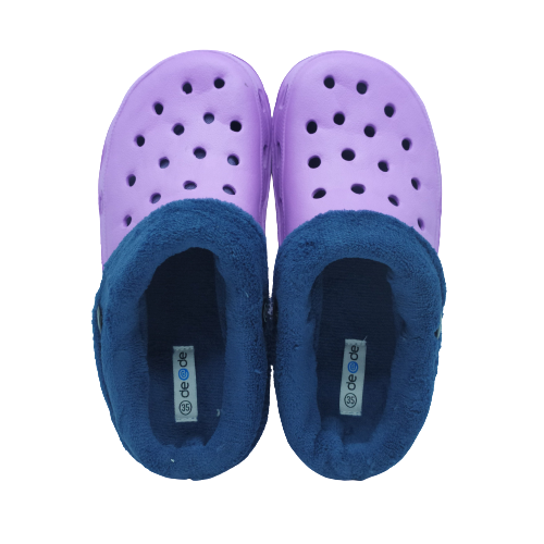Pantofole da donna ciabatte invernali con pelliccia clogs zoccoli in gomma  | eBay