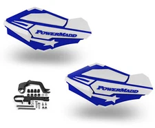 Powermadd Sentinel Handguards Guards White Blue Snowmobile Snow Stealth Hayes