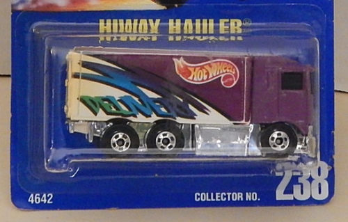 Hiway Hauler Truck Delivery Transport Hot Wheels Mainline 1994-238 Blue Card - Picture 2 of 4