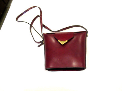 Simone Firenze red leather purse, handmade in Florence Italy