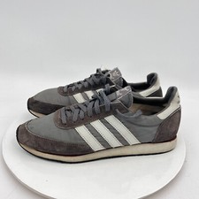 Vintage Adidas Men Size 8 Grey White With The...