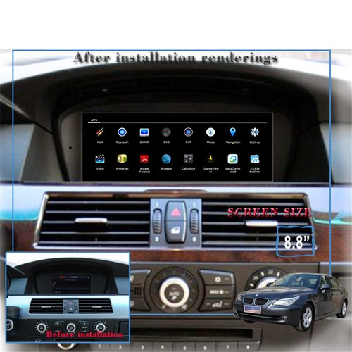 For BMW 5er E60 E61 M5 6er E63 E64 M6 3er E90 E91 E92 E93 M3 Radio Carplay GPS - Picture 2 of 24