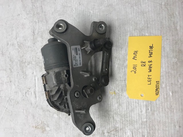 2011 AUDI R8 V8 V10 OEM LEFT WINDSHIELD WIPER MOTOR ASSEMBLY 423955113 08-12