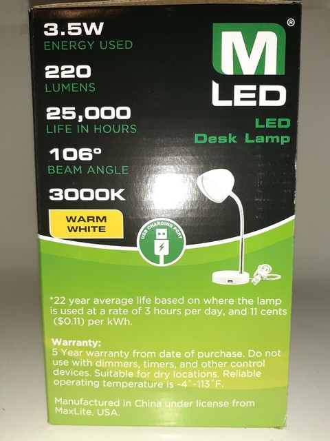 maxlite led desk lamp