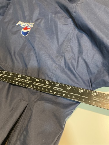Vintage Pepsi Cola Jacket Two In One Coat With Inner Fleece Men’s Large Blue - Picture 16 of 24