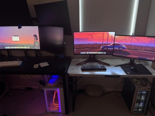 Full PC Setup. 2 Monitors, Keyboard, Mouse, Pad, Cables. - 第 9/9 張圖片