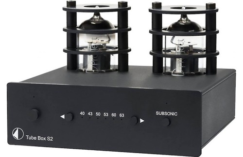 Pro-Ject Tube Box S2 Black Vacuum tube MM/MC Phono Preamp $500 List !