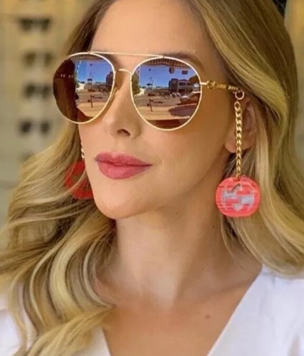 NEW Gucci GG0725S-002-61 Gold Sunglasses - Picture 12 of 13