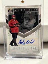2023 Panini Impeccable - Immortal Ink #20 Andy Reid 4/5 Autographed