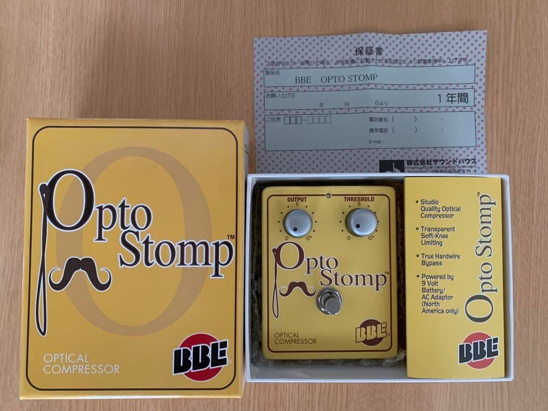 BBE Opto Stomp コンプレッサー エフェクター ベーシストによる BBE OPTO STOMP のレビュー。ストレスを減らす