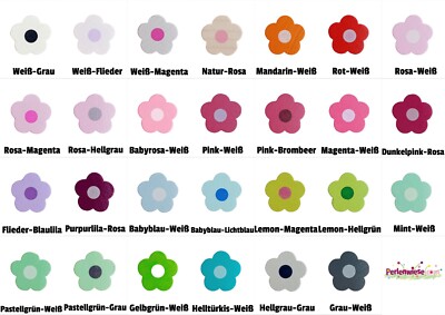Motivperle Mini-Blume | Speichelfest | Speichelecht | Schnullerketten DIN71-3