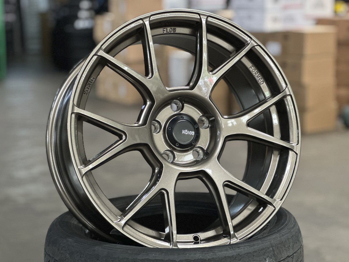 New 18x8.5J KONIG AMPLIFORM Bronze (4 Wheel) 5x114.3 Toyota HONDA