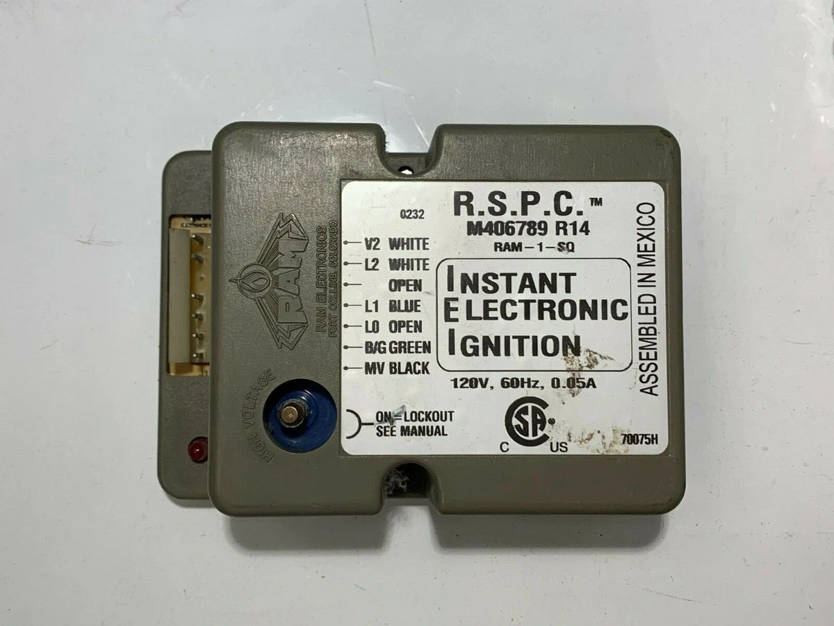 Dryer Control Ignition-IEI Board R14 120V 6PIN Lip Out Alliance 
