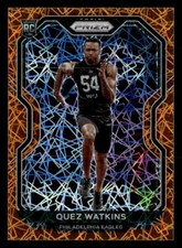 2020 Panini Prizm #344 Quez Watkins Orange Laser Prizm