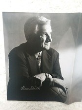 Authentic Dean Smith Autograph on magazine page North Carolina Basketball