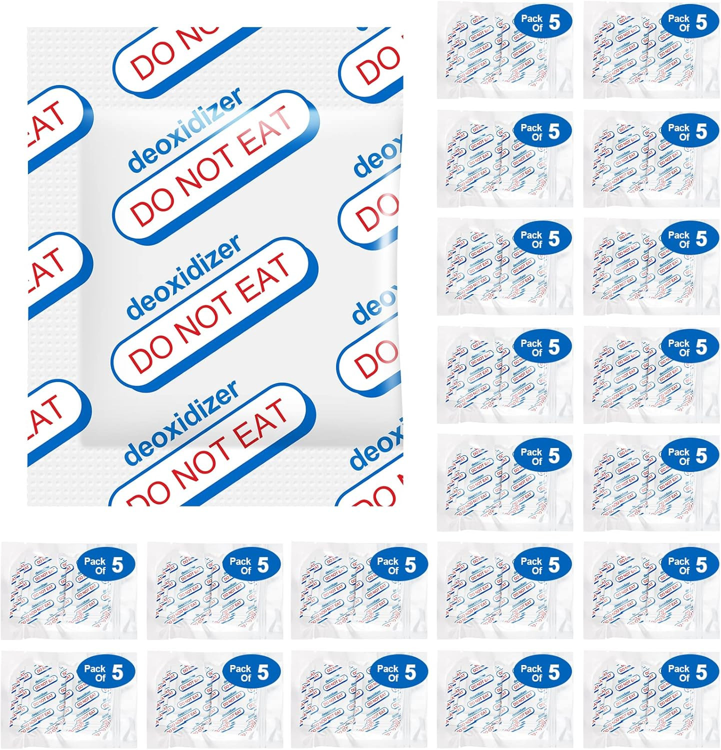 500cc Oxygen Absorbers for Food Storage - 100 Count (20x Pac