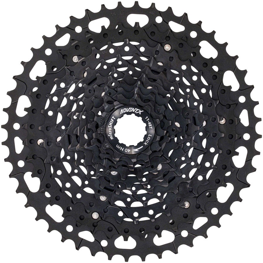 MicroSHIFT ADVENT X Cassette - 10 Speed 11-48t Black Alloy Spider 12490₽