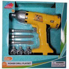 10pc Kids Electric Toy Drill Set Moving Pretend Play Tool Fun Batteries Included