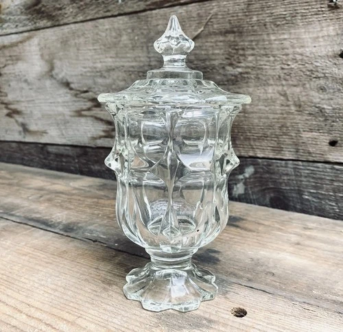 Glass Cigarette Box Valencia Clear by Fenton Vintage Collectible Tableware