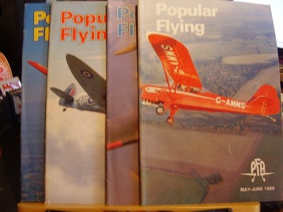 JOB LOT X 4 AIRCRAFT AVIATION MAGAZINES POPULAR FLYING 1989 TO 1991