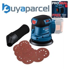 Bosch Professional GEX 185-LI 18v 125mm Random Orbit Sander Brushless +10 Sheets