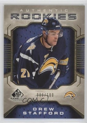 2006-07 SP Game Used Edition Authentic Rookies Gold Drew Stafford Rookie RC 0c3