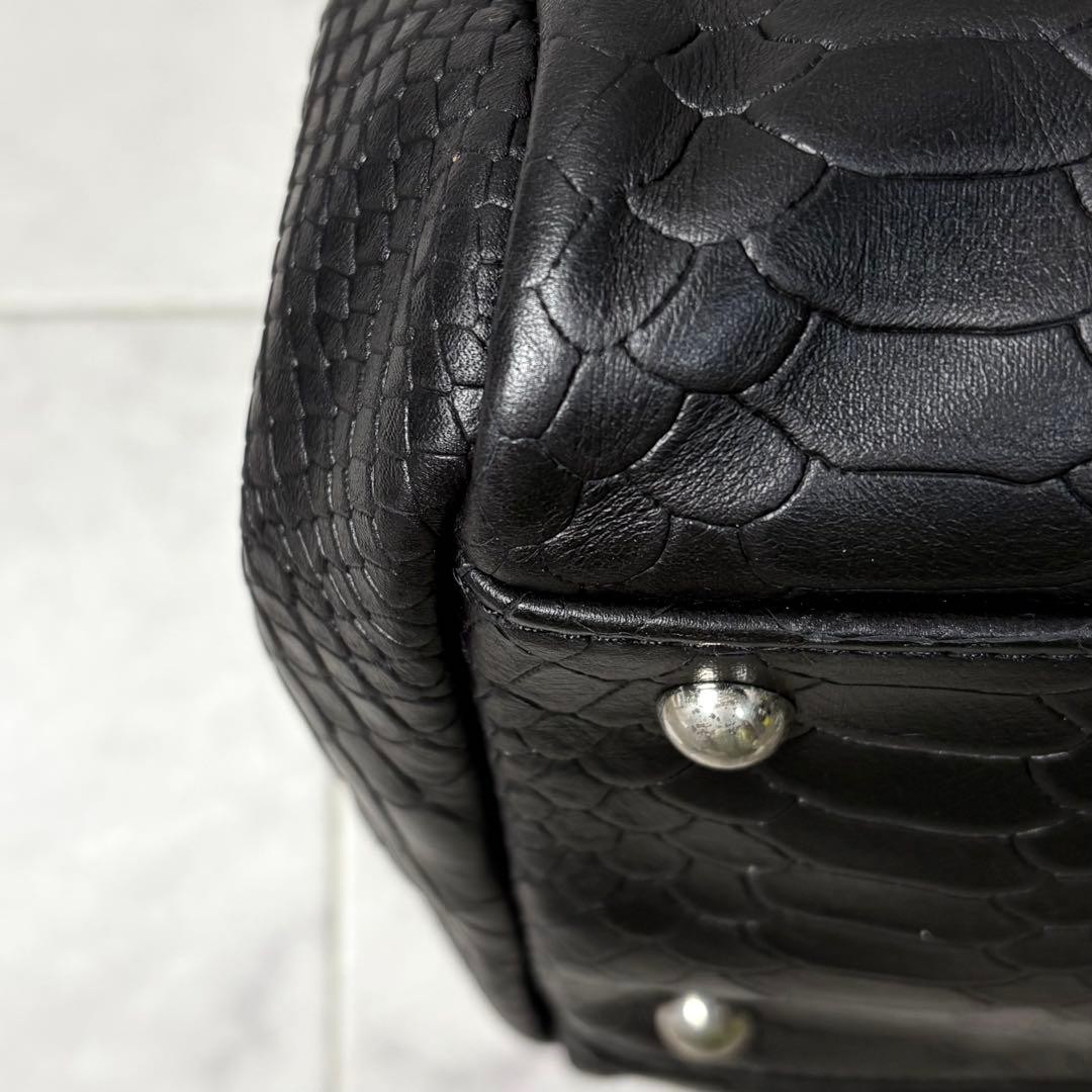 Excellent Condition LONGCHAMP Gabby Python Emboss… - image 10