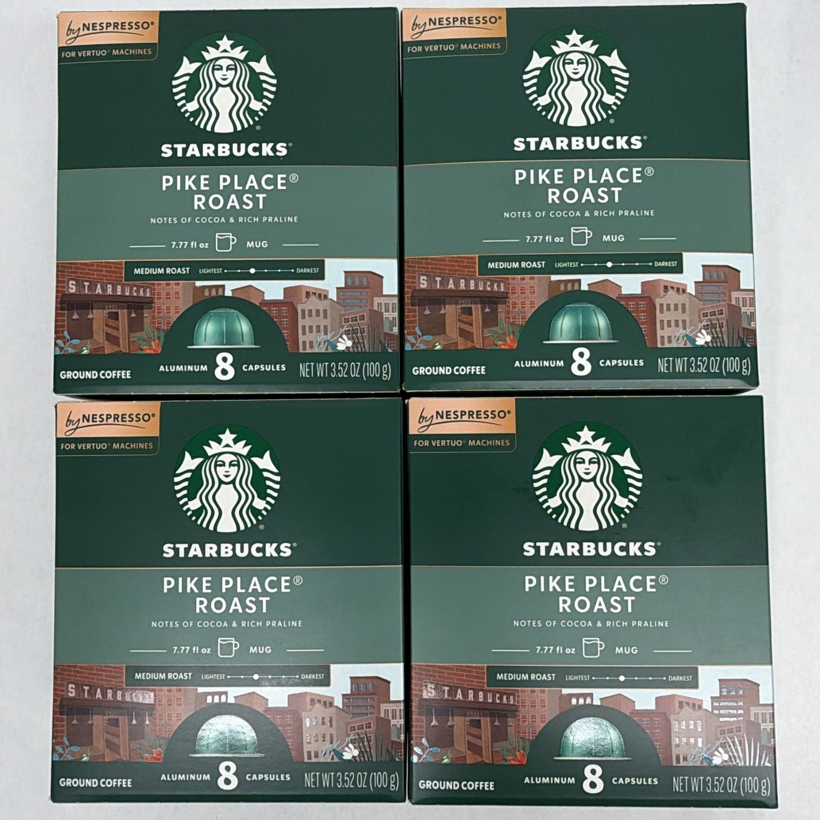 Starbucks For Nespresso Vertuo Coffee Pike Place Roast 32 Capsules BB03-10-2026