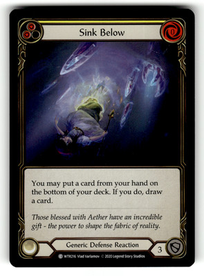 Sink Below (Yellow) WTR216 Foil Common Welcome to Rathe LP