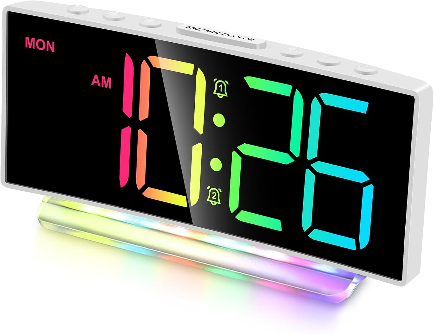 S For Heavy Sleepers,,kids,teens,large Digital Display,7 Col