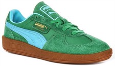 Puma Palermo Vintage Daim Terrains Classiques Baskets Femmes En Vert EU 36-42