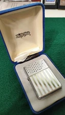 ZIPPO 2003 USA Flag. High Polish Chrome Finish. Pre-owned/Unused