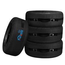 4 Pack Seasonal Tire Tote, 700D Spare Tire Cover, Portable 4 Pack 22" - 31"