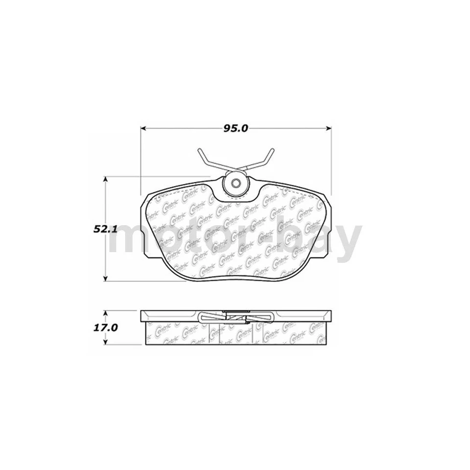 Conjunto de pastilhas de freio dianteiro traseiro central para Land Rover Discovery 1999 2001 2002 2004 - Imagem 3 de 4