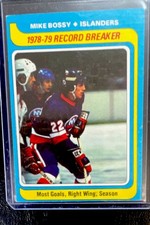 Topps 1979-80 Record Breaker Mike Bossy New York Islanders NHL Card #161