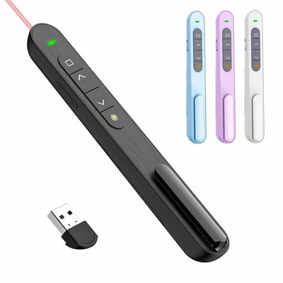 Presentation Clicker for PowerPoint, RF 2.4GHz USB Wireless Presenter Remote ...