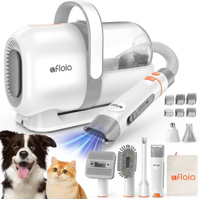 Afloia Hundeschermaschine Mit Staubsauger, Profi Haustierpflegeset, Leise Scherm
