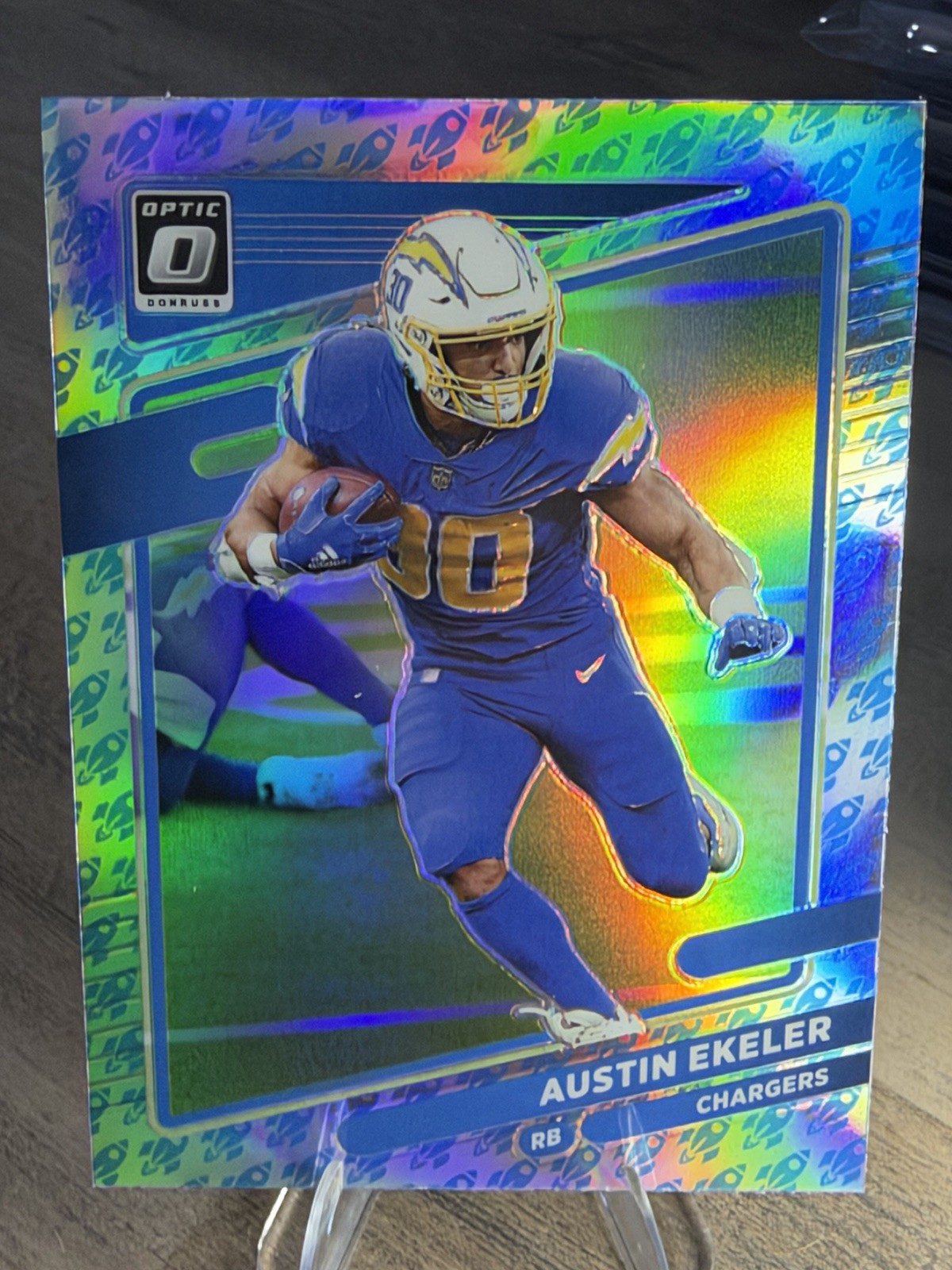 2021 Donruss Optic Austin Ekeler #48 Rocket Emoji Prizm LA CHARGERS K1