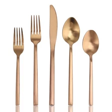 20 Piece Silverware Set for 4,Stainless Steel Flatware Set,Tableware Cutlery ...