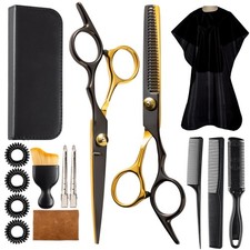 15 pcs Hair Cutting Scissors Professional, Thinning Shears for Hair Cutting, ...
