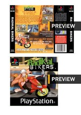 Radikal Bikers -- Cover intarsiata di ricambio per PlayStation PS1 anteriore posteriore