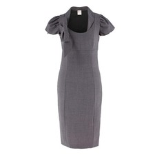 Red Valentino wool-blend houndstooth dress