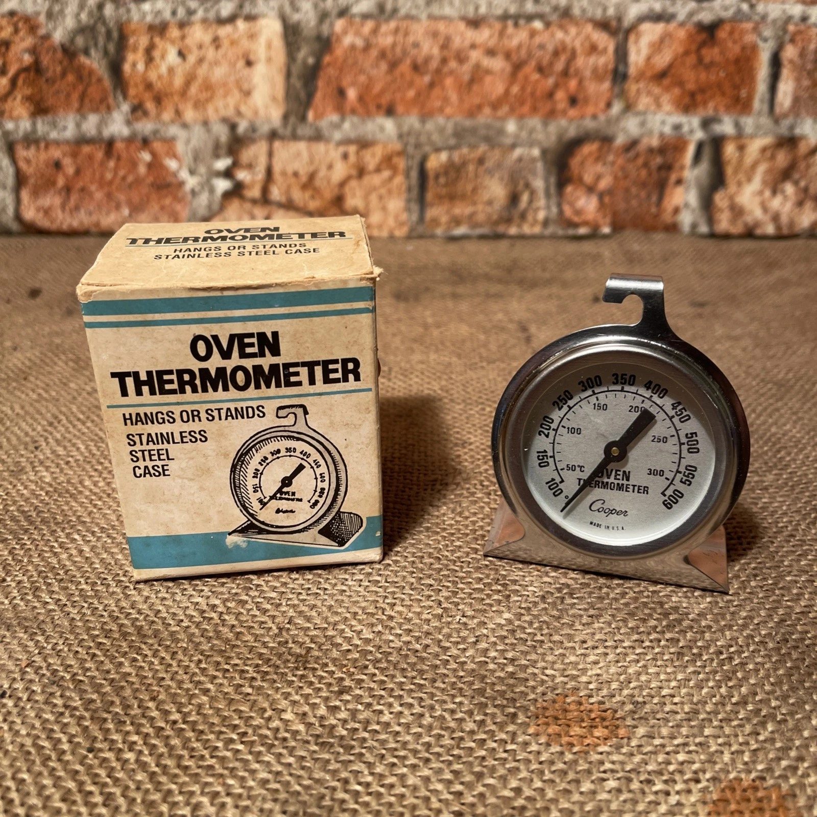 VINTAGE Cooper Oven Thermometer Stainless Steel Classic Stand Up U.S.A
Opens in a new window or tab