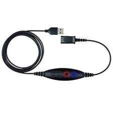 USB Adapter Cable Compatible Plantronics QD Quick Disconnect to USB Type A ...