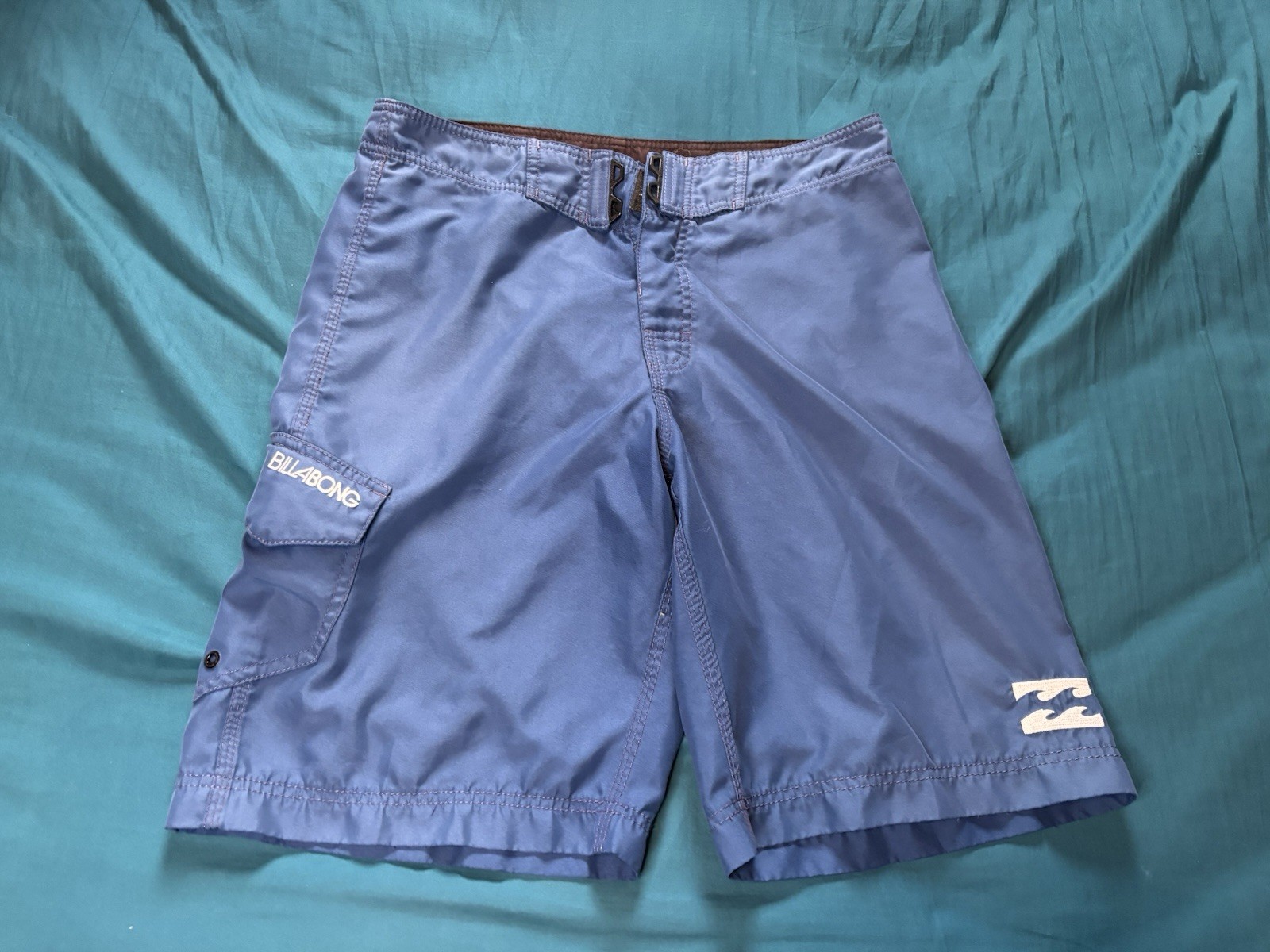 Billabong Board Shorts Mens 32 Blue Swim Trunks Mesh Lined Vintage Y2K Surf