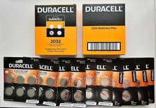 Duracell 2032 CR2032/DL2032 3V Lithium Coin Batteries 100 COUNT